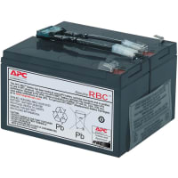 American Power Conversion (APC) Battery, Rechargeable, Rectangular, Lead Acid, Connector, UPS, RBC Series