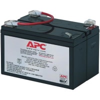 American Power Conversion (APC) Battery, Lead-Acid, 4.00 in. (Max.) H x 3.70 in. (Max.) W x 5.90 in. (Max.) D