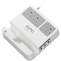 American Power Conversion (APC) APC Essential SurgeArrest, 3 Outlets, 3 USB Charging Ports, 120V