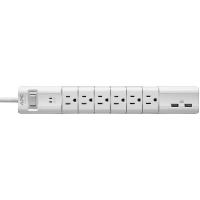 American Power Conversion (APC) APC Essential SurgeArrest 6 Rotating Outlets with 5V, 3.4A 2 Port USB Charger