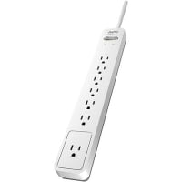 American Power Conversion (APC) APC Essential SurgeArrest 7 Outlet 6 Foot Cord 120V, White and Grey