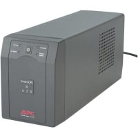 American Power Conversion (APC) UPS, 120 VAC, 390 W, 620 VA, (4) 5-15R Out, NEMA 5-15P In, 5.5 min. Backup