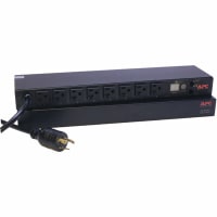 American Power Conversion (APC) Power Strip, Basic, 8 Outlets, Rack Mnt, Cur-Rtg 20A, 12ft. Cord, Switched