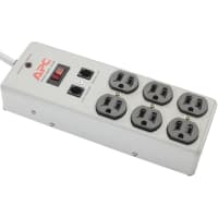 American Power Conversion (APC) SURGE PROTECTOR, ESSENTIAL, SURGEARREST, 6 OUTLETS, 120V, METAL CASE, 4FT CORD