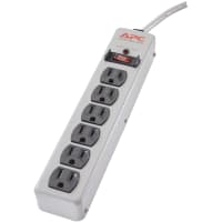 American Power Conversion (APC) SURGE PROTECTOR, ESSENTIAL, SURGEARREST, 6 OUTLETS, 120V, METAL CASE, 15AMP