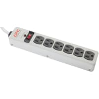 American Power Conversion (APC) SURGE PROTECTOR, ESSENTIAL, SURGEARREST, 6 OUTLETS, METAL, 10FT CORD, 120V, 15AM