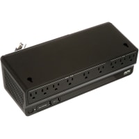 American Power Conversion (APC) UPS, 120 VAC, 5 VDC, 450 W, 850 VA; (6) 5-15R, (2) USB Out; NEMA 5-15P In