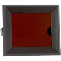 IEE Bezel, 0.98 in., Red Plex, 1.593 in., 1 in., 2 in., Clamp, 4-40 Hex Nut