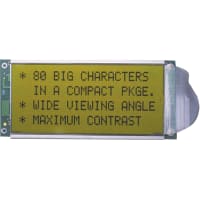 IEE Displays LCD Parallel 20x4 Character Height 12mm Reflective Daystar Nova Series