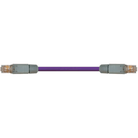 igus Cable, assy; Cat5; RJ45 to RJ45, 15 meters, Foil Shield; PUR Jkt.; Violet