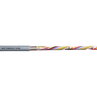 igus Data Cable, 4 Conductor, 22 AWG, PVC JKT, Shielded, 300 V, Flex Rated