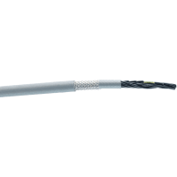 igus Multiconductor Cable, 4C, 18AWG, 41x34, Braid, PVC/Nyl ins, Gray PVC jkt, UL/CSA AWM