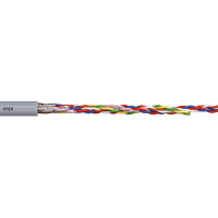 igus Multiconductor Cable, Stp, 3Pr, 24 Awg, Overall Braid, Pvc Ins, Gry, Pvc Jkt, Bc