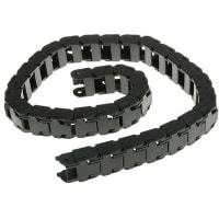 igus 15, e-chain Black Igumid G Zipped Cable Chain, W36mmxD24mm, L1m, 38mm MinBend Radius