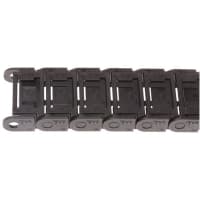 igus 7, e-chain Black Igumid G Chain Trunking, W37mmxD15mm, L1m, 38mm MinBend Radius