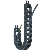 igus E200, e-chain Black Igumid NB Chain Trunking, W2mmxD35mm, L1m, 100mm MinBend Radius