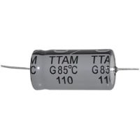 Illinois Capacitor - A Brand of Cornell Dubilier Capacitor, Aluminum Electrolytic, Cap 1000 uF, Tol 20%, Vol-Rtg 35 VDC, Axial