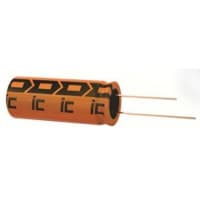 Illinois Capacitor - A Brand of Cornell Dubilier Capacitor, Cap 100 uF, Tol 20%, Vol-Rtg 35 VDC, Radial, 6.3x11, ESR 1.989 Ohms