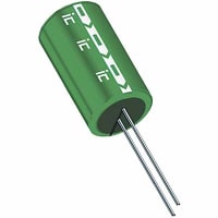 Illinois Capacitor - A Brand of Cornell Dubilier Capacitor, Cap 1 uF, Tol 20%, Vol-Rtg 50 VDC, Radial, 5x11, ESR 165.79 Ohms