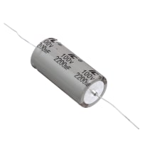 Illinois Capacitor - A Brand of Cornell Dubilier Capacitor, Al Electrolytic, Cap 2200 uF, Tol 20%, 100 VDC, Axial, No Pb