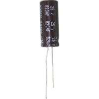 Illinois Capacitor - A Brand of Cornell Dubilier Capacitor, Al Electrolytic, Cap 820uF, Tol20%, Radial, 25V