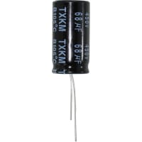 Illinois Capacitor - A Brand of Cornell Dubilier Capacitor, Al Electrolytic, 450 WVDC, +/- 20, Radial Leaded, 0.24 at 120 Hz