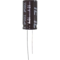 Illinois Capacitor - A Brand of Cornell Dubilier Capacitor, Al Electrolytic, 10 WVDC, +/- 20, Radial Leaded, 0.25 at 120 Hz