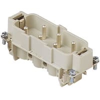 ILME CP series, Male Rectangular Insert, size 77.27, 6 pin, 35 amp, Screw