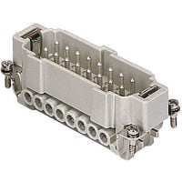 ILME CNE series, Male Rectangular Insert, size 77.27, 16 pin, 16 amp, Screw