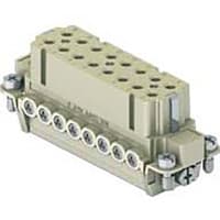 ILME CDA series, Female Rectangular Insert, size 66.16, 16 pin, 16 amp, Screw