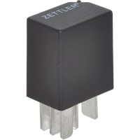 American Zettler, Inc. Micro-Iso Automotive Relay, SPDT, 20A, 12VDC, QC Tab Terminal, AZ977 Series