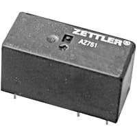 American Zettler, Inc. Miniature Power Relay, DPDT, 10A, 24VDC, PCB Terminal, AZ743 Series