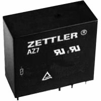 American Zettler, Inc. Relay, Power, 10 A, 150 VDC or 380 VAC, 300, 1000 Megohms (Min.) at 20 C, DPDT