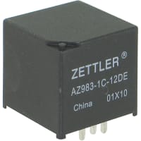 American Zettler, Inc. RELAY AUTOMOTIVE MINI-ISO 80A SPDT 12VDC 1 FORM C SEALED, AZ983 Series