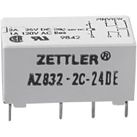 American Zettler, Inc. Relay, Polarized DIP Relay, 1500 Vrms (Contact to Coil), PCB Mount