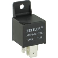 American Zettler, Inc. RELAY AUTOMOTIVE MINI-ISO 80A SPDT 12VDC 1 FORM C SEALED, AZ979 Series