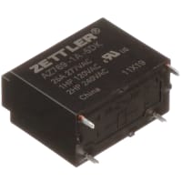 American Zettler, Inc. Relay, Power, 25 A, 150 VDC or 400 VAC, 600, 1000 Megohm (Min.) at 20 C, -40 C