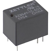 American Zettler, Inc. Relay, Subminiature Power Relay, PCB Mount, SPDT, 56 Ohms +/- 10%, 30 W (Max.)