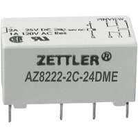 American Zettler, Inc. Relay, 5 VDC, 500 V (RMS), Single Contact, 125 +/- 10%