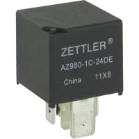 American Zettler, Inc. RELAY; AUTOMOTIVE; MINI-ISO; 80A; SPDT; 24VDC; 1 FORM C; SEALED