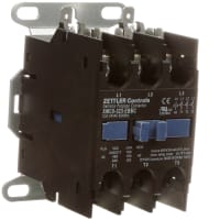 American Zettler, Inc. Definite Purpose Contactor 32A 3-Pole 24V Coil