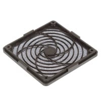 Interfan Accessory, Fan Filter, Foam, 4.9 x 4.9 In, 120 mm fan, Plastic