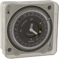 Intermatic Controller, Weekly Timer, Sup-V 120AC, 1350W, 1HP, SPDT, Flush Mnt, MIL 72 Series