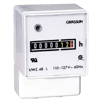 Intermatic Hour Meter;Surface Mt;24V;Screw Term;50/60 Hz;7 Digit;99999.99 Hr Capacity;IP20