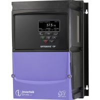 Invertek Drives AC Drive, Frame 3, 18A, 5Hp, 3 Phase, IP66/Outdoor, TFT Keypad, Filter