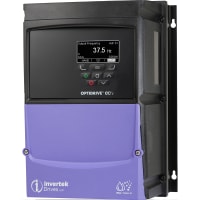 Invertek Drives AC Drive, Frame 3, 18A, 5Hp, 3 Phase, IP66/Outdoor, TFT Keypad+Disc, Filter