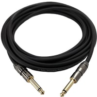 Io Audio Technologies Instrument Cable, Shielded, 5 FT, 1/4" Plug, 20 AWG, TBK Series