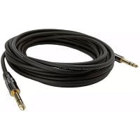 Io Audio Technologies Balanced Patch Cable, 1/4" Stereo Plug, Shielded, Black Jkt, 15FT, TCH Series