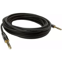 Io Audio Technologies Balanced Patch Cable, 1/4" Stereo Plug, Shielded, Black jkt, 25FT, TCH Series