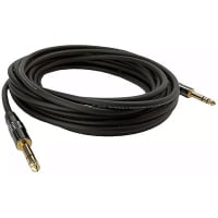 Io Audio Technologies Balanced Patch Cable, 1/4" Stereo Plug, Shielded, Black Jkt, 50FT, TCH Series